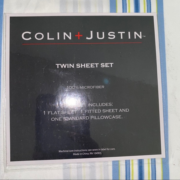 NIP Colin + Twin Sheet Set - Picture 2 of 3